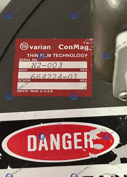 Varian ConMag Source Assy No. 00-664224-01, for 3180/3190 Sputtering